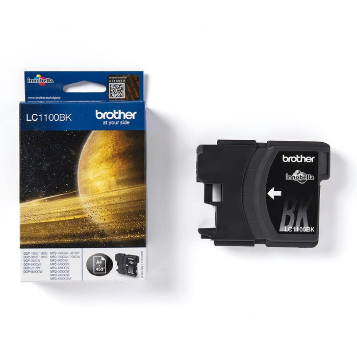 Brother LC1100BK - Black - original - ink cartridge - for Brother DCP-185, 385, 395, 585, J715, MFC-490, 5490, 5890, 5895, 6890, 790, 795, 990, J615