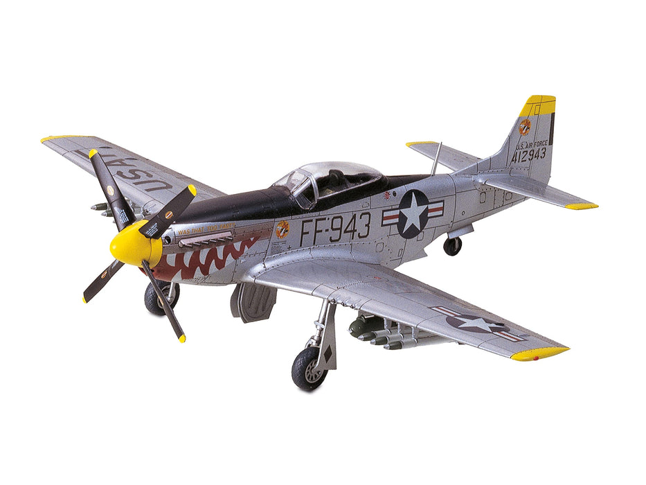 TAMIYA-F51 Mustang Korean War F-51d Kit de Modelo, Color Plateado, S (TAM60754