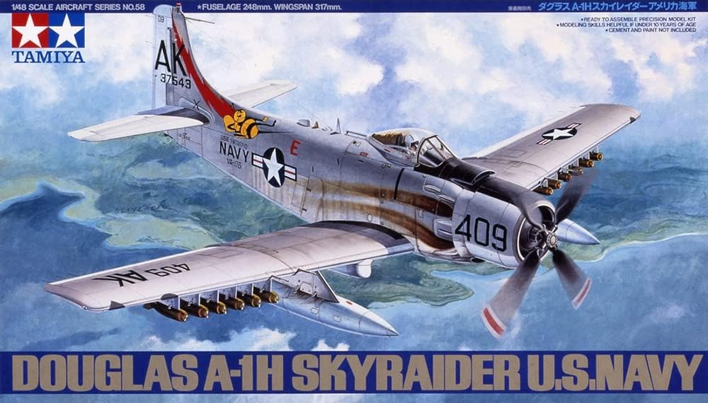 Tamiya 1/48 A1H Skyraider USN, TAM61058