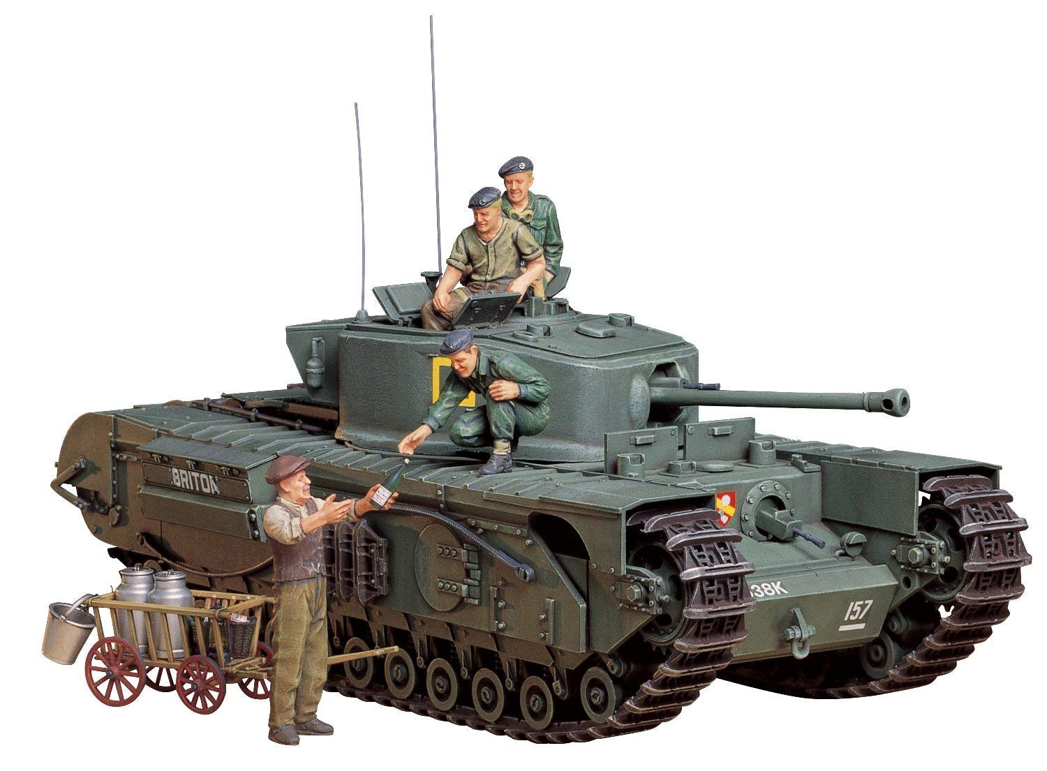 TAMIYA America, Inc 1/35 British Churchill MKVII Tank, TAM35210 Infantry Tank