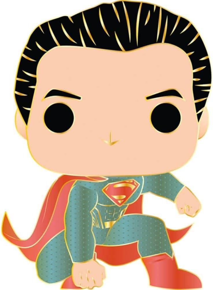 Loungefly Funko POP! Enamel Pin: Superman - Justice League 2017 Enamel Pins - Cute Collectable Novelty Brooch - for Backpacks & Bags - Gift Idea - Official Merchandise - Movies Fans