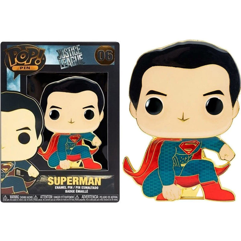 Loungefly Funko POP! Enamel Pin: Superman - Justice League 2017 Enamel Pins - Cute Collectable Novelty Brooch - for Backpacks & Bags - Gift Idea - Official Merchandise - Movies Fans