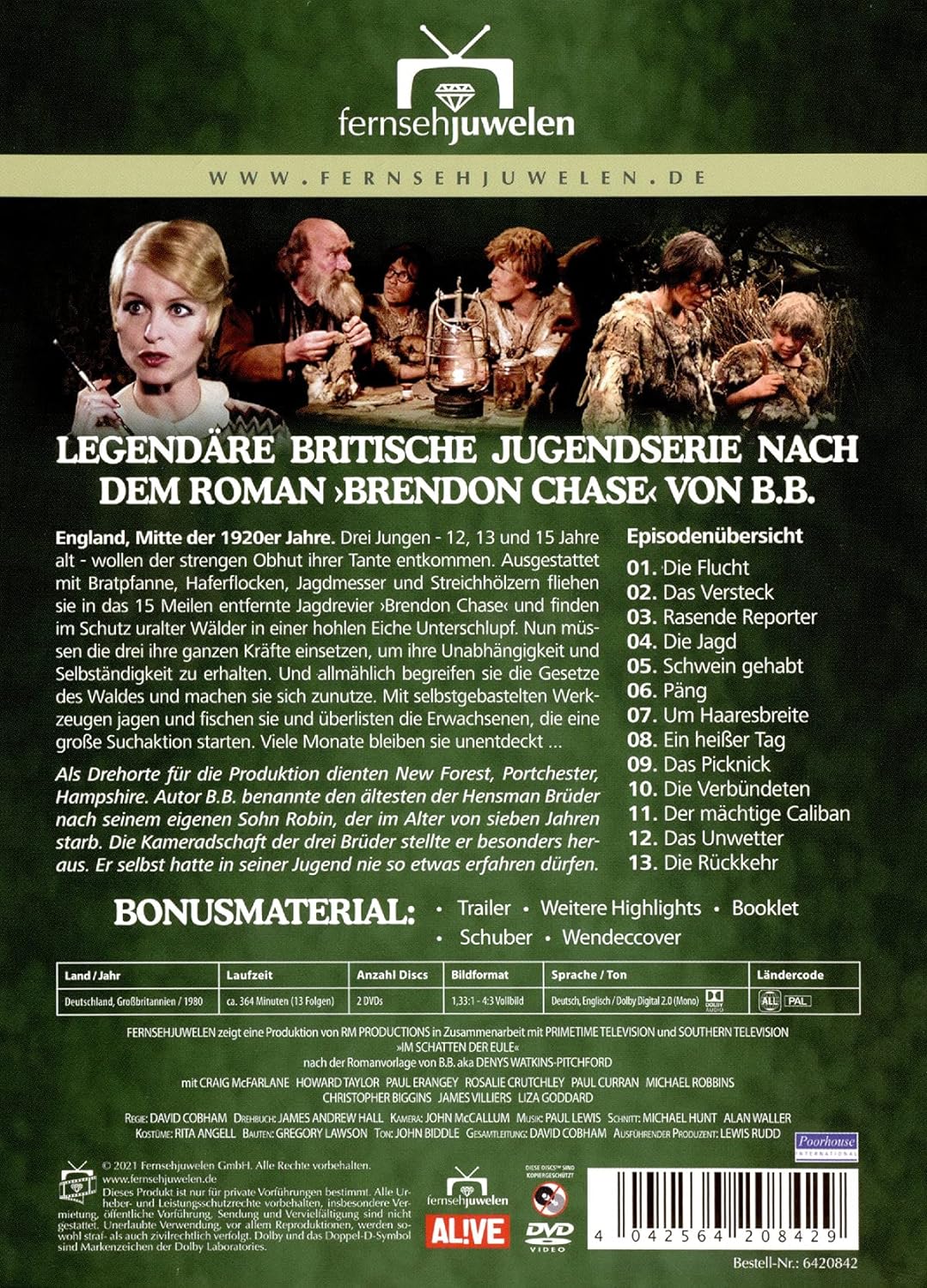 Im Schatten der Eule (Brendon Chase) - Die komplette Serie in 13 Teilen (Fernsehjuwelen)