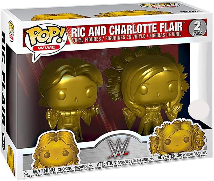 Funko Pop! WWE - Ric And Charlotte Flair (Gold Special Edition) 2pk