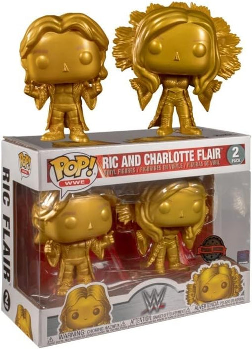 Funko Pop! WWE - Ric And Charlotte Flair (Gold Special Edition) 2pk