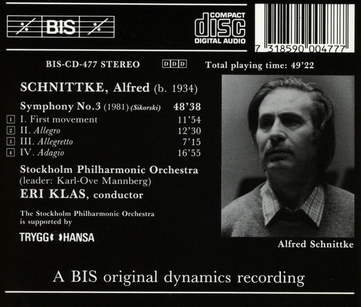Symphony No. 3 (Klas, Stockholm Po)