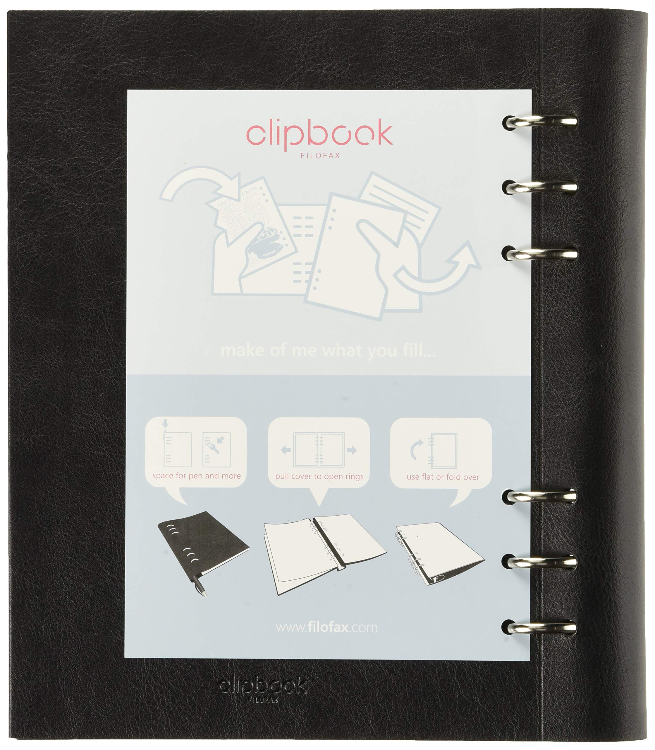 Filofax A5 Clipbook Classic black