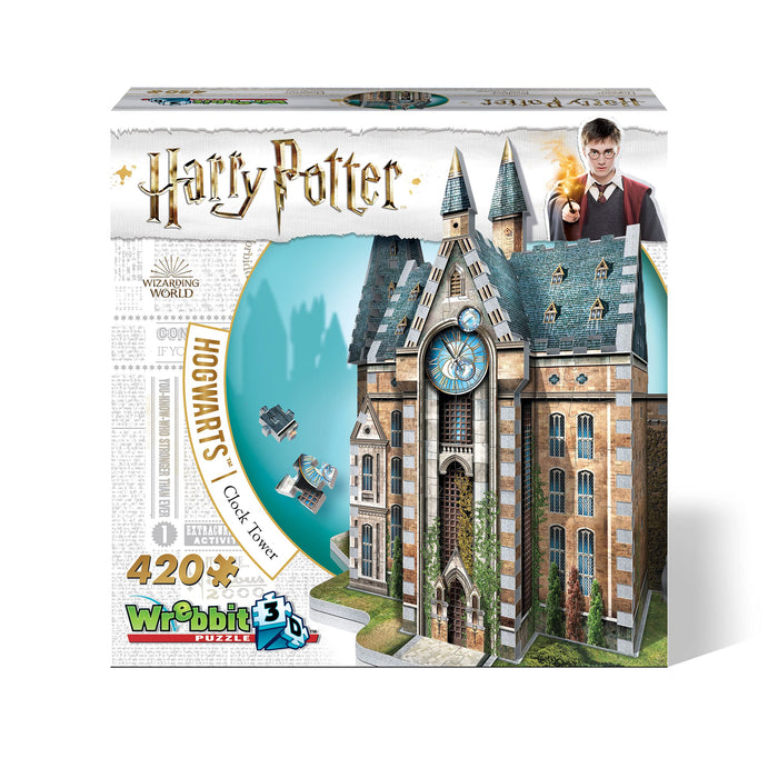 Wrebbit3D | Harry Potter: Hogwarts Clock Tower (420pc) | 3D Puzzle | Ages 14+