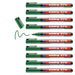edding 370 - green - box of 10 - fine bullet nib 1 mm - waterproof, quick-drying - multi-purpose marker, universal pen - for cardboard, plastic, wood, metal, glass, pebbles, canvas