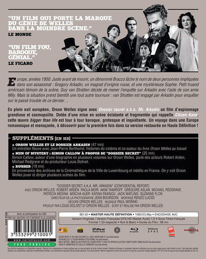 Dossier secret a.k.a mr. arkadin [Blu-ray] [FR Import]