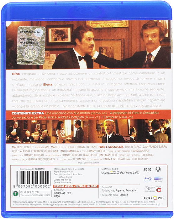 pane e cioccolata (blu-ray) blu_ray Italian Import