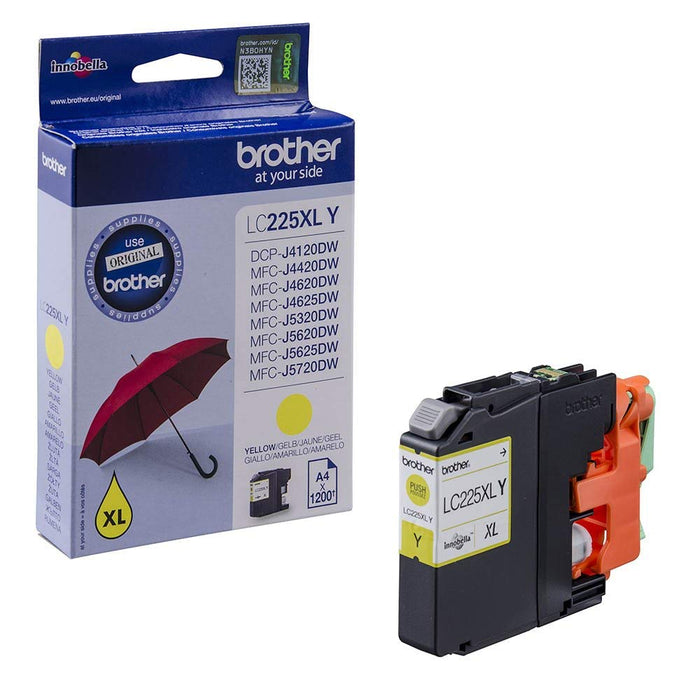 Brother LC225XLYBP High Capacity Ink Cartridges - Yellow yellow High Yield Single