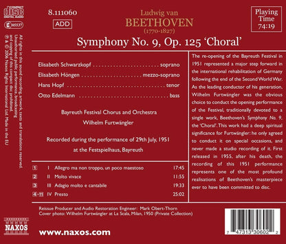 Symphony No. 9 (Furtwangler, Festspieler Bayreuth)