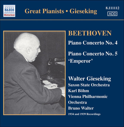 Piano Concertos Nos. 4 and 5 (Walter, Vpo)
