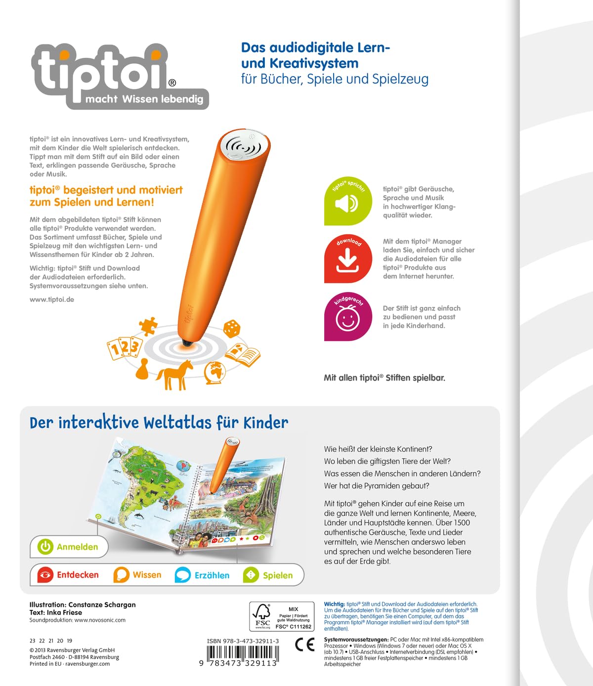 Tiptoi� Mein Grober Weltatlas - (German Import)