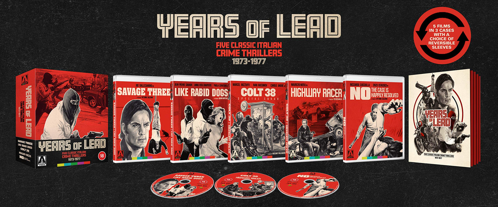 Years of Lead: Five Classic Italian Crime Thrillers 19731977 Limited Edition
