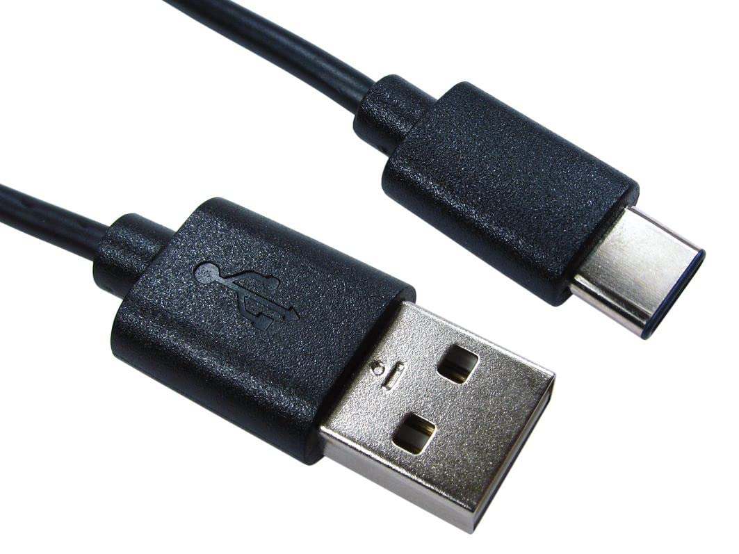 2m USB 2.0 Type C (M) to Type A (M) Cable - Black