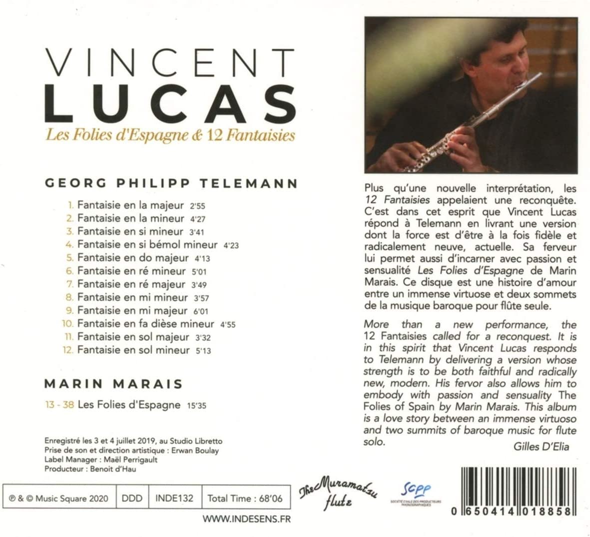 Marais;Telemann Les Folies D