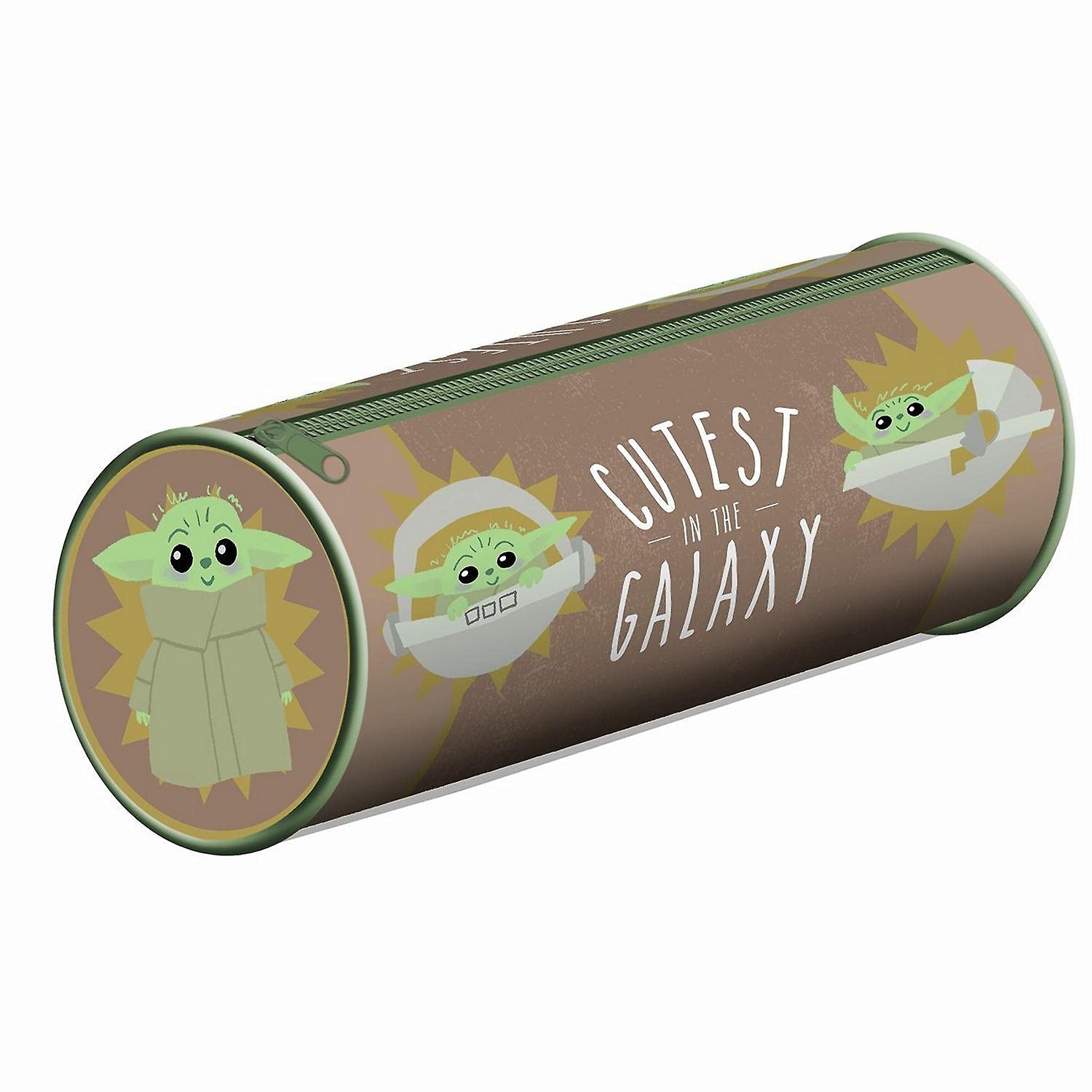 Star Wars Pencil Case (The Mandalorian Grogu Expressions Design) Pencil Case for Stationery and Drawing Set, Star Wars Gifts for Men, Women and Kids - Official Merchandise