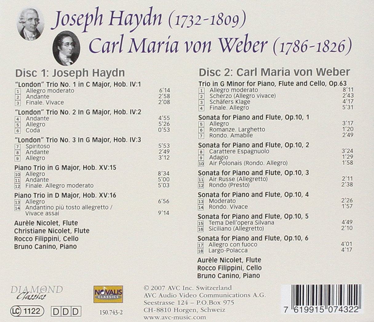 Haydn/Weber: Trios & Sonatas