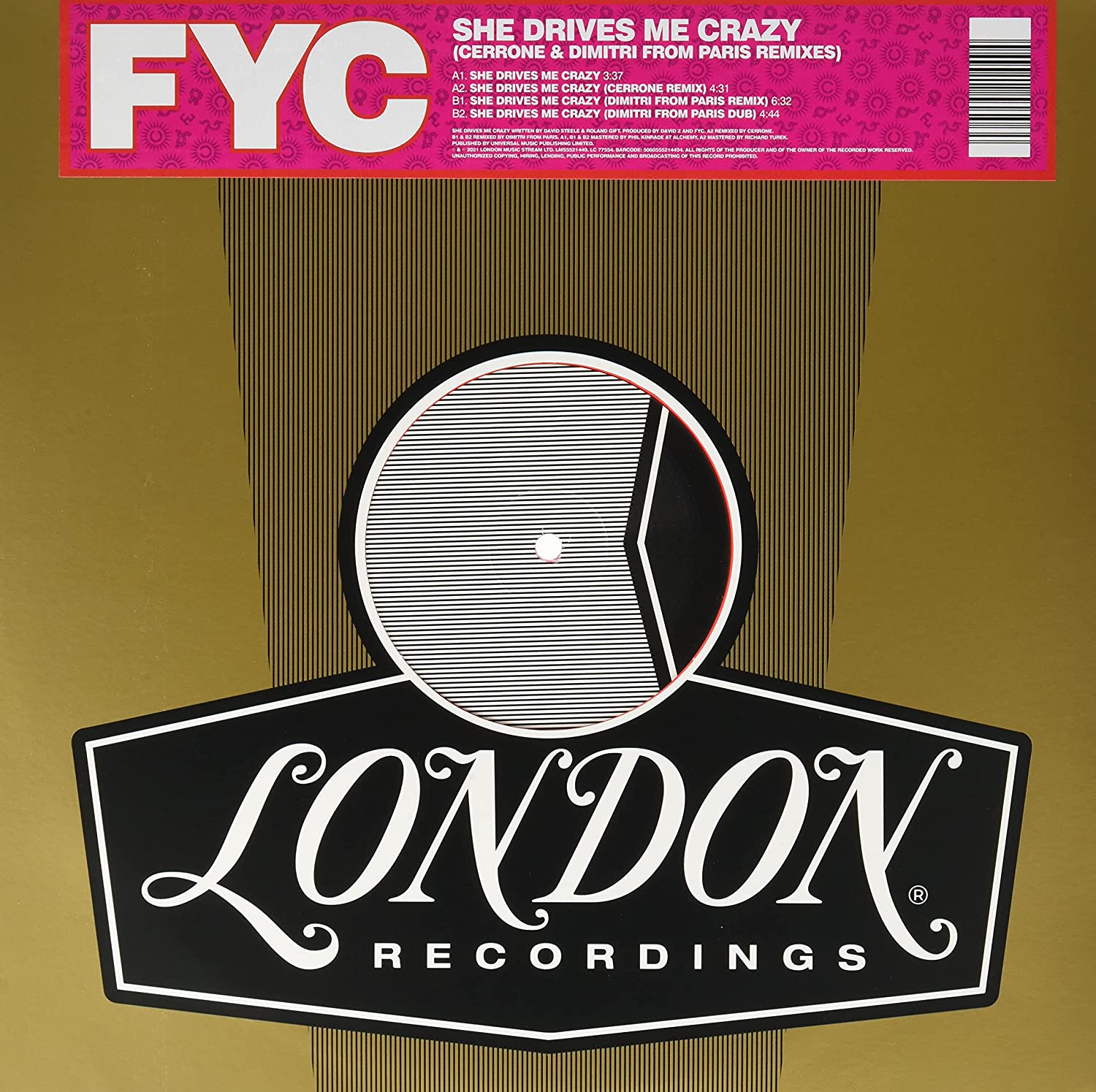 Fine Young Cannibals Cerrone & Dimitri - She Drives Me Crazy (NEW 12" VINYL) RSD