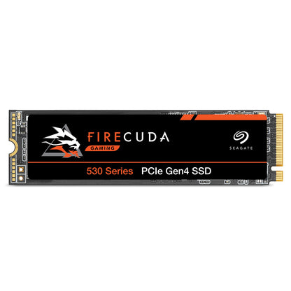 Seagate FireCuda 530, 1 TB, Internal SSD, M.2 PCIe Gen4 ×4 NVMe 1.4, transfer speeds up to 7300 MB/s, 3D TLC NAND, 1275 TBW, 1.8M MTBF, For PS5/PC, 3 year Rescue Services (ZP1000GM3A013) PC 530 Serie - Gen 4 1 TB