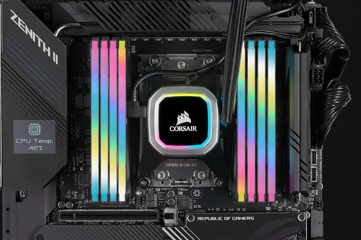 Ram Memory Corsair Cmh32Gx4M2Z3200C16 3200 Mhz Cl16 32 Gb