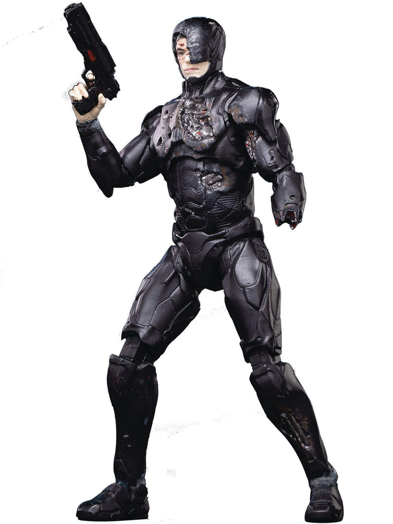 Hiya Toys Robocop 2014: Battle-Damaged Robocop 1:18 Scale Action Figure, Multicolor
