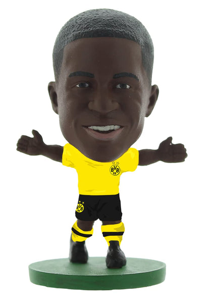 SoccerStarz - Borussia Dortmund Youssoufa Moukoko - Home Kit (Classic Kit) /Figures, 2.5 x 2.5 x 5 cm