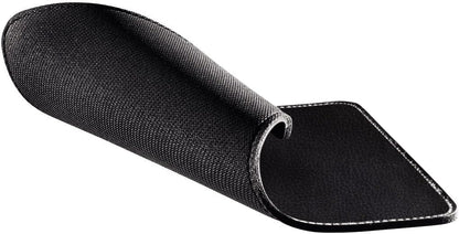 Hama | Leather Look Mouse Pad with White Stitching| Non Slip | Black