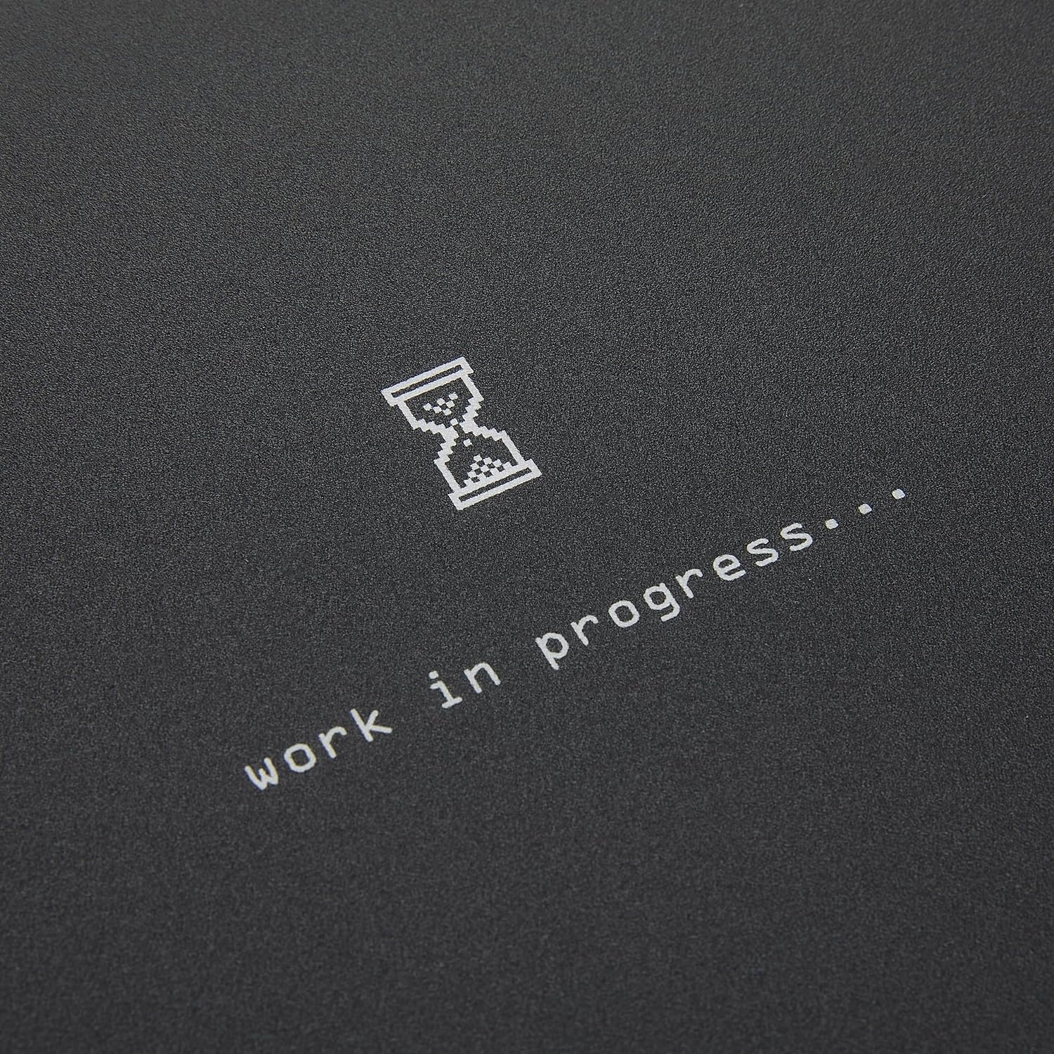 Hama Work in Progress 54795 Mouse Mat Grey (W x H x D) 220 x 1 x 180 mm Black