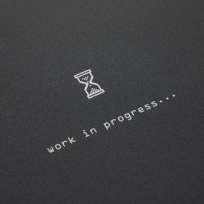 Hama Work in Progress 54795 Mouse Mat Grey (W x H x D) 220 x 1 x 180 mm Black