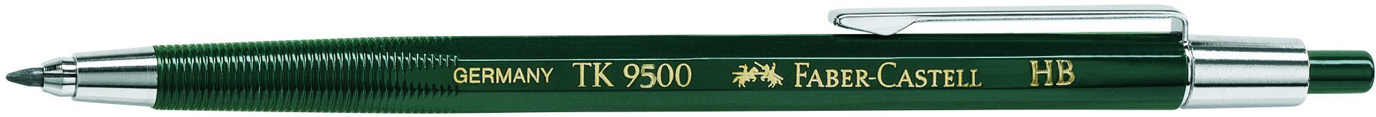 Faber-Castell 139500 - TK 9500 Tail Point Marker, Thickness: 2 mm, Hardness: HB, Shank Color: Green Single
