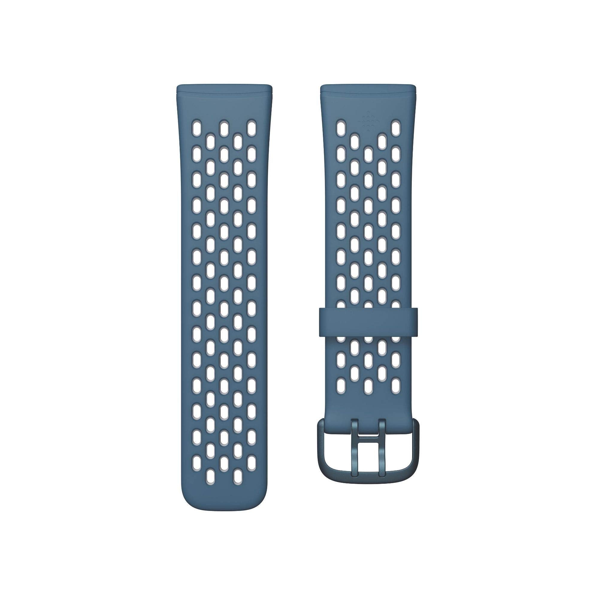 Fitbit Versa 3/Sense Sport Band Accessory Small Sapphire/Fog Grey Single