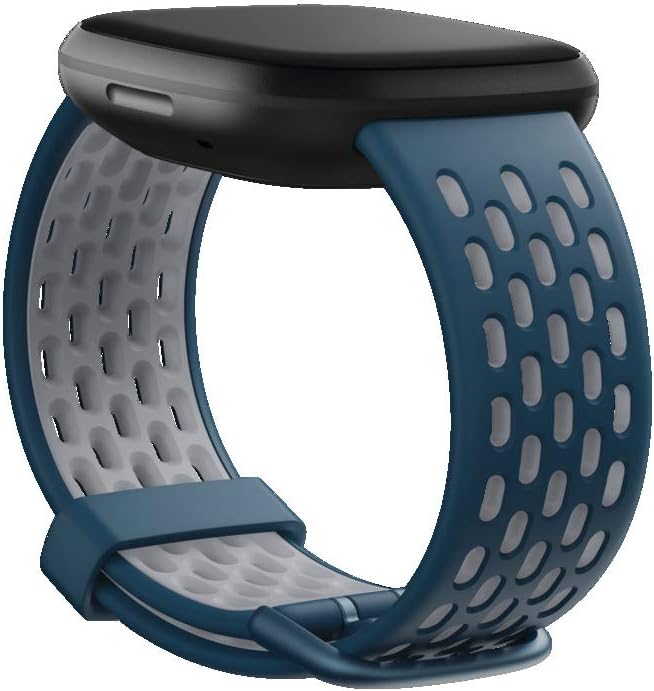 Fitbit Versa 3/Sense Sport Band Accessory Small Sapphire/Fog Grey Single