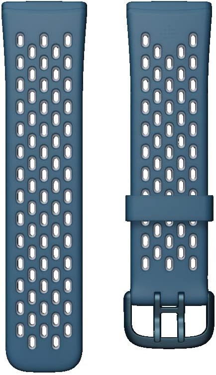 Fitbit Versa 3/Sense Sport Band Accessory Small Sapphire/Fog Grey Single