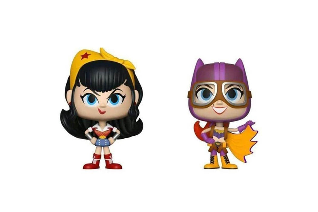 Funko VYNL 4 Inch 2-Pack: DC: Bombshells: Wonder Woman & Batgirl