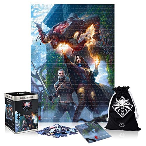 The Witcher 3: Wild Hunt Yennefer | 1000 Piece Jigsaw Puzzle | Includes Poster and Bag | 68 x 48 | for Adults & Kids Age 14 Years and Up | Perfect for Christmas and Birthday Present | Game-Artwork 100