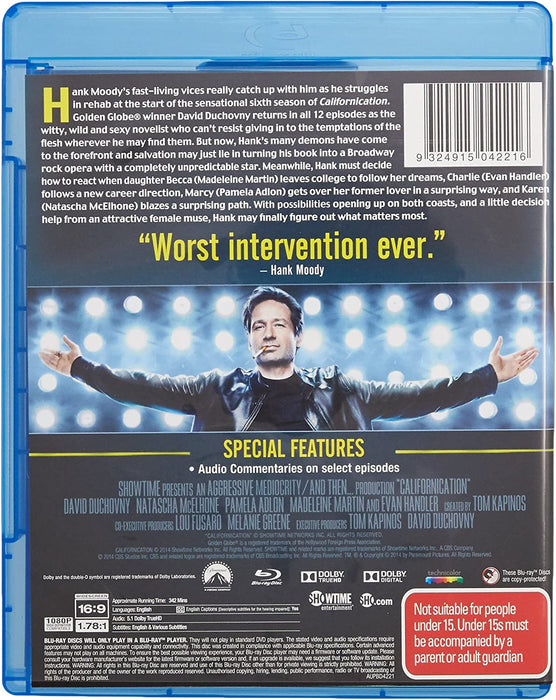 Californication Season 6 Blu-Ray (Region B)