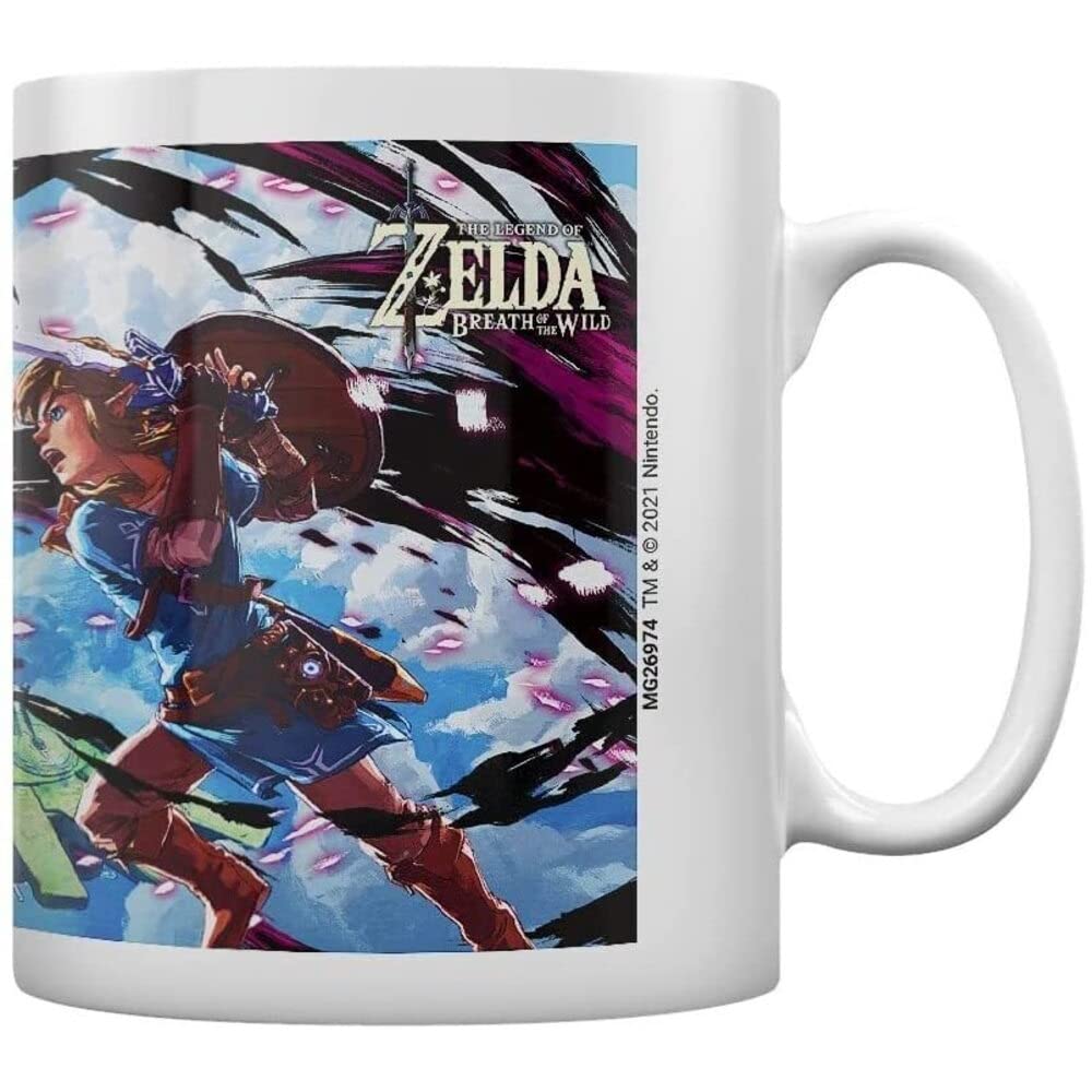The Legend of Zelda Breath of The Wild Mug (V S Phantom Design) 11oz Ceramic Mug - Official Merchandise,White