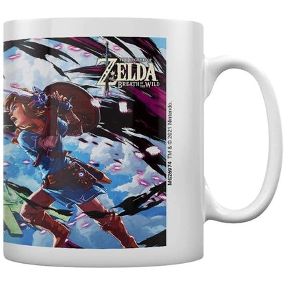 The Legend of Zelda Breath of The Wild Mug (V S Phantom Design) 11oz Ceramic Mug - Official Merchandise,White