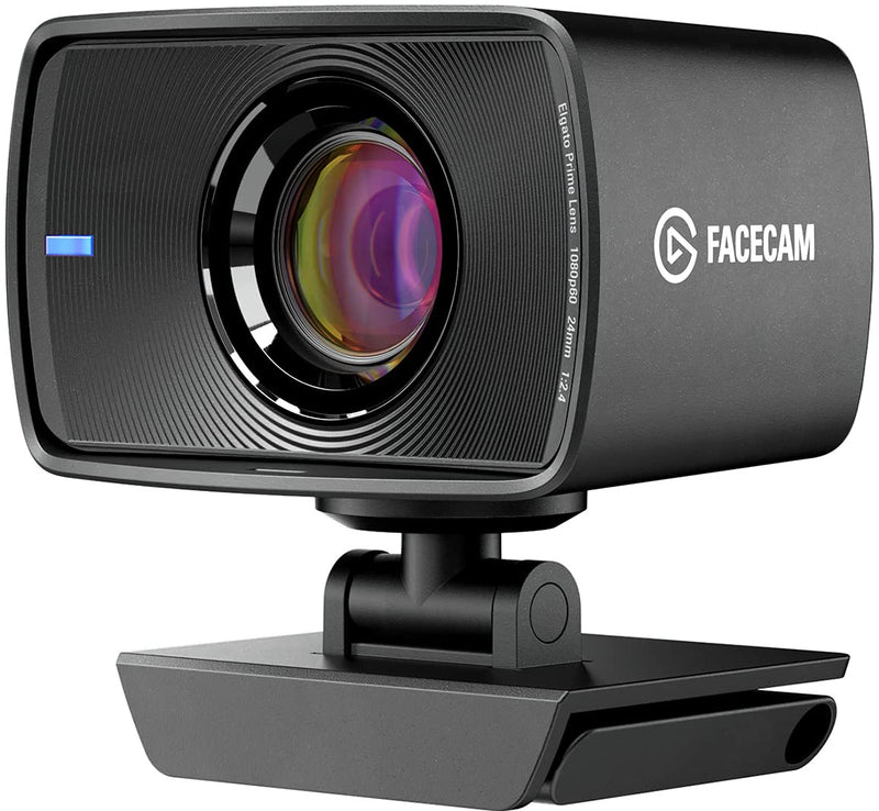 Elgato Facecam - 1080p60 Full HD Webcam for Video Conferencing, Gaming, Streaming, Sony Sensor, Fixed-Focus Glass Lens, Optimised for Indoor Lighting, Onboard Memory, Zoom, Microsoft Teams, PC/Mac Webcam Facecam