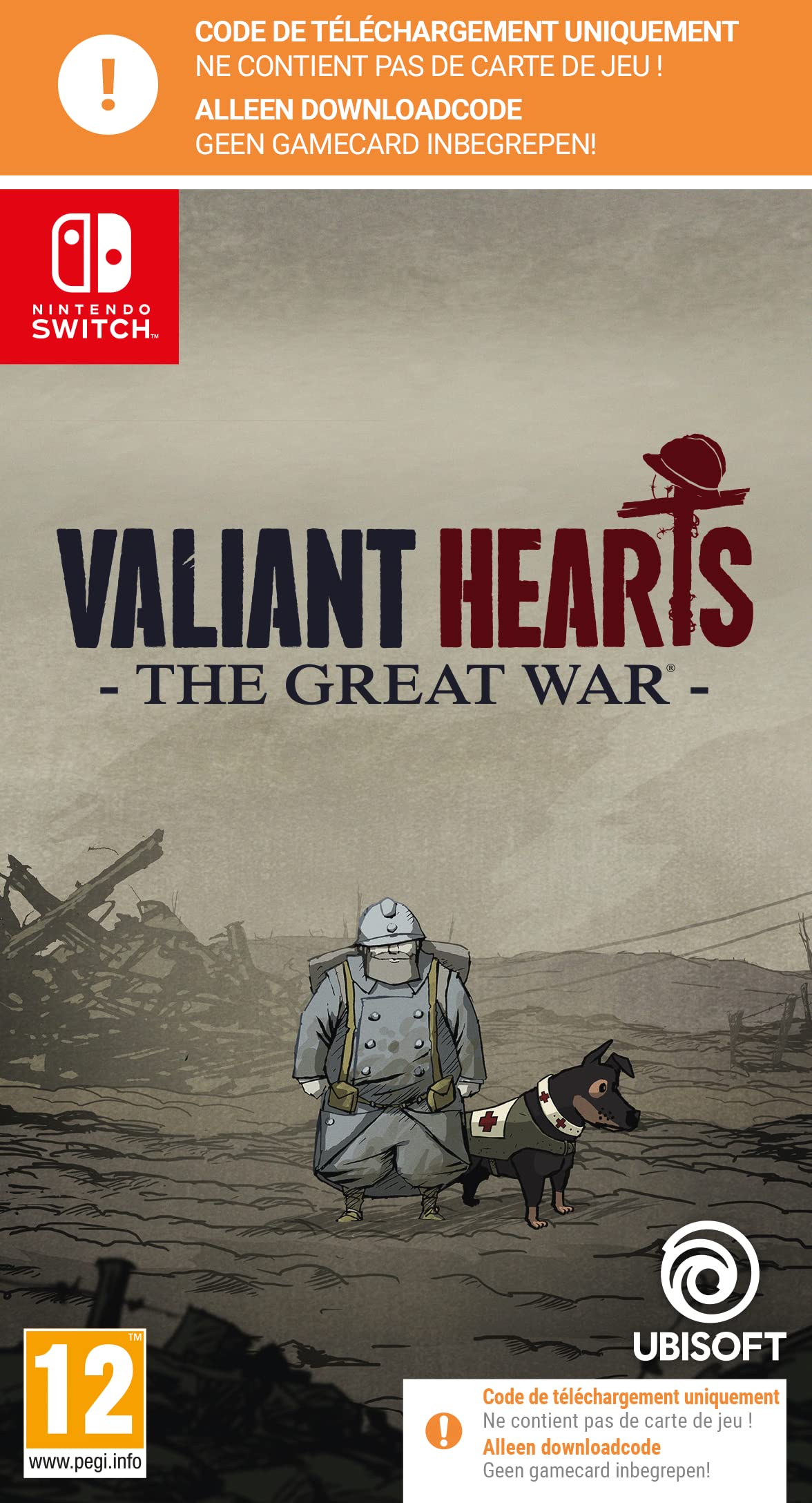 Valiant Hearts the Great War Remaster - Code in Box - Nintendo Switch