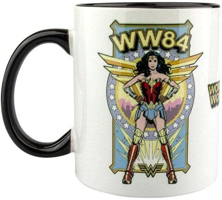 Wonder Woman Pyramid International, 1984 Power Black Breakfast Mug