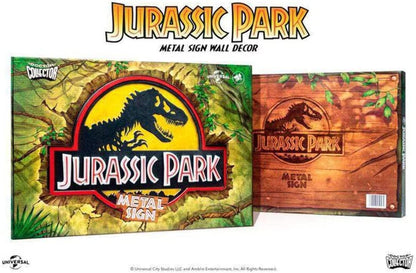 DOCTOR COLLECTOR JURASSIC PARK Logo metal sign