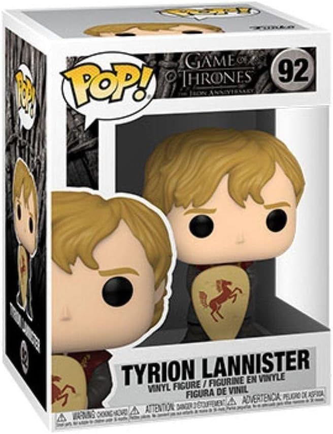 Funko POP! TV: GOT - Tyrion Lannister With Shield - Game Of Thrones - Collectable Vinyl Figure - Gift Idea - Official Merchandise - Toys for Kids & Adults - TV Fans - Model Figure for Collectors