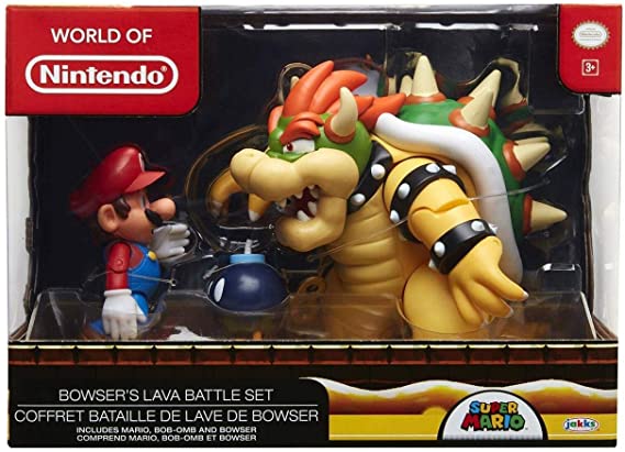 Nintendo Super Mario Bowser 18cm vs. Mario Figuren Set (Wave 1