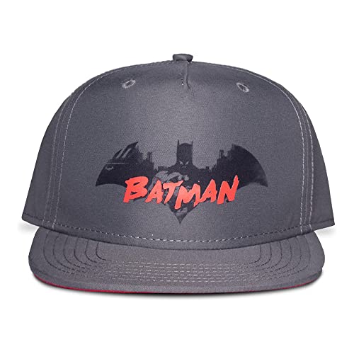 Batman DC Comics - Berretto da baseball per bambini, con logo Nue ufficiale, colore: grigio