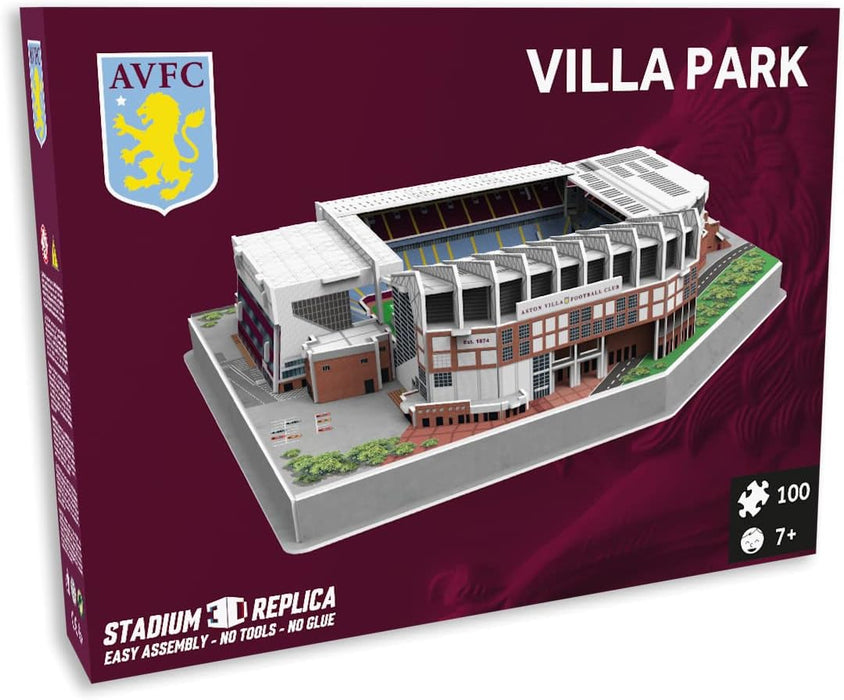 Pro Lion 3D Jigsaw Puzzle of Villa Park Stadium - 116 Pieces | Home of Aston Villa Football Club | Premier League FC Football Gifts for Boys, Men & Kids Aged 8 & Up | Games for Creative Fans