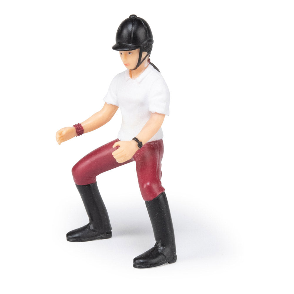 PAPO Horse and Ponies Young Riding Girl Toy Figure, Multi-colour (52004)